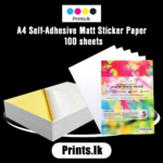 A4 White Ultra Matt Self-Adhesive Sticker – 100nos